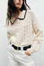 GERARD DAREL CROCHET POLO SHIRT - ROCA