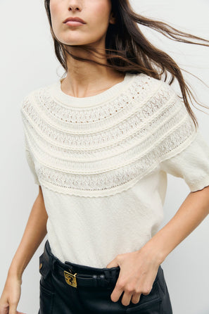 GERARD DAREL OPENWORK COTTON SWEATER - ROBERTE