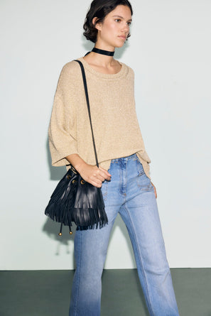 GERARD DAREL LOOSE-FITTING SWEATER WITH LUREX - ROELLA