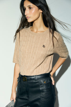 GERARD DAREL CABLE SWEATER - RAISA