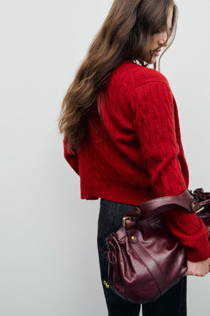 GERARD DAREL CABLE CARDIGAN - RAIZA