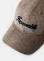 FAÇONNABLE CORDUROY ITALIC EMBROIDERY CAP