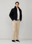 REGULAR FIT GARMENT DYED CORDUROY TROUSERS