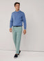 REGULAR FIT COTTON LINEN TROUSERS