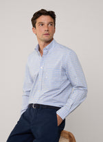 REGULAR FIT PLAID CHECK POPLIN SHIRT