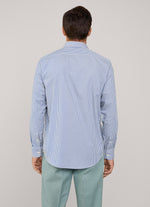 REGULAR FIT BANKER STRIPED TWILL SHIRT