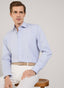REGULAR FIT REGIMENTAL STRIPED POPLIN SHIRT