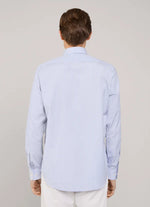 REGULAR FIT REGIMENTAL STRIPED POPLIN SHIRT