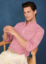 REGULAR FIT BENGAL STRIPED POPLIN SHIRT