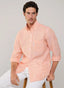 REGULAR FIT BENGAL STRIPED LINEN SHIRT