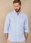 REGULAR FIT BENGAL STRIPED LINEN SHIRT