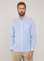 REGULAR FIT BENGAL STRIPED LINEN SHIRT