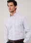 REGULAR FIT STRIPED POPLIN SHIRT