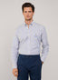 REGULAR FIT REGIMENTAL STRIPED OXFORD SHIRT
