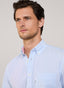REGULAR FIT BENGAL STRIPED SEERSUCKER SHIRT