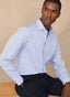 REGULAR FIT REGIMENTAL STRIPED POPLIN SHIRT