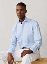 FAÇONNABLE REGULAR FIT STRETCH PINPOINT SHIRT