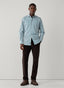 FAÇONNABLE REGULAR FIT BENGAL STRIPE POPLIN SHIRT