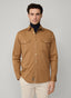 REGULAR FIT GARMENT DYED COTTON TWILL SHIRT