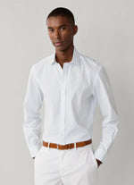 FAÇONNABLE REGULAR FIT MINI WINDOWPANE POPLIN SHIRT