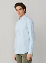 FAÇONNABLE REGULAR FIT STRIPED TEXTURED SHIRT
