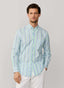 FAÇONNABLE REGULAR FIT CANDY STRIPE LINEN BLEND SHIRT