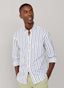 FAÇONNABLE REGULAR FIT REGIMENTAL STRIPE POPLIN SHIRT
