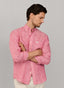 FAÇONNABLE REGULAR FIT SOLID LINEN SHIRT