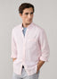 FAÇONNABLE REGULAR FIT SOLID LINEN SHIRT