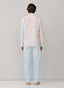 FAÇONNABLE REGULAR FIT MULTI STRIPE LINEN BLEND SHIRT