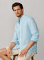 FAÇONNABLE REGULAR FIT BENGAL STRIPE LINEN SHIRT