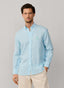 FAÇONNABLE REGULAR FIT BENGAL STRIPE LINEN SHIRT