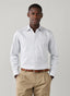 FAÇONNABLE REGULAR FIT MINI PINSTRIPE TWILL SHIRT