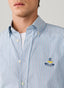 FAÇONNABLE REGULAR FIT LOGO STRIPED PINPOINT SHIRT