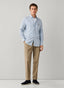 FAÇONNABLE REGULAR FIT LOGO STRIPED PINPOINT SHIRT