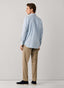 FAÇONNABLE REGULAR FIT LOGO STRIPED PINPOINT SHIRT