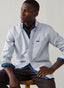 FAÇONNABLE REGULAR FIT BENGAL STRIPE PINPOINT SHIRT