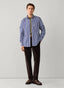 FAÇONNABLE REGULAR FIT REGIMENTAL STRIPE POPLIN SHIRT