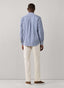 FAÇONNABLE REGULAR FIT REGIMENTAL STRIPE POPLIN SHIRT