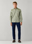 FAÇONNABLE REGULAR FIT LOGO FLANNEL TWILL SHIRT