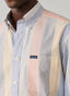 FAÇONNABLE REGULAR FIT MULTI CANDY STRIPE POPLIN SHIRT