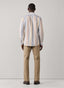 FAÇONNABLE REGULAR FIT MULTI CANDY STRIPE POPLIN SHIRT