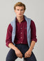 FAÇONNABLE REGULAR FIT GARMENT DYED BABYCORD SHIRT