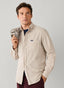 FAÇONNABLE REGULAR FIT GARMENT DYED BABYCORD SHIRT
