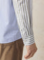 REGULAR FIT TWO-TONE STRIPED OXFORD SHIRT