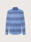 REGULAR FIT WIDE STRIPED TWILL SHIRT