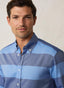 REGULAR FIT WIDE STRIPED TWILL SHIRT
