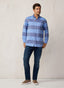 REGULAR FIT WIDE STRIPED TWILL SHIRT