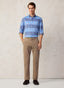 REGULAR FIT WIDE STRIPED TWILL SHIRT