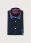 REGULAR FIT GABARDINE RUGBY SHIRT